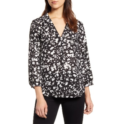 Frugal Friday's Workwear Report: Floral Rumple Blouse - Corporette.com