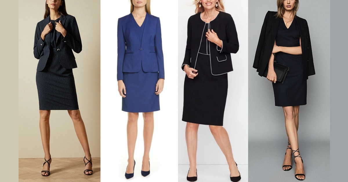 Where to Find Suits With Dresses (Instead of Skirts or Pants) -  Corporette.com