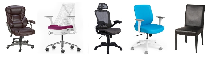 A collage of Office Chairs