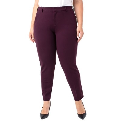 Conceited Women's Classic High Waist Stretch Ponte Pants - Dressy