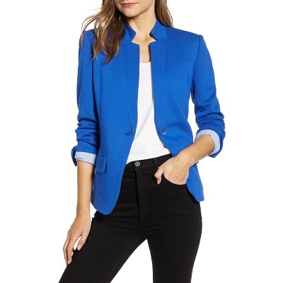 Wednesday's Workwear Report: Notch-Collar Cotton-Blend Blazer ...