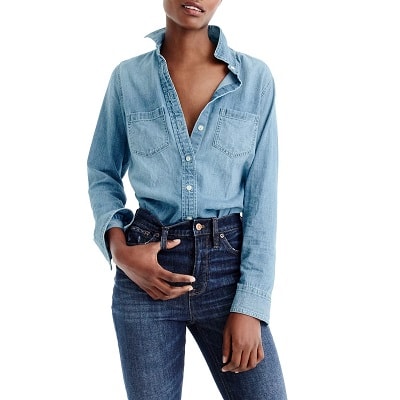 Thursday's Workwear Report: Everyday Chambray Shirt - Corporette.com