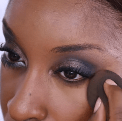 screenshot from YouTube tutorial on eyemakeup (Jackie Aina)