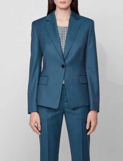 Blue Satin Suit Trousers, Satin Blue Suit