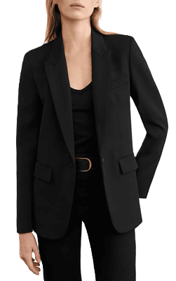 designer suit in black