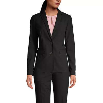 black washable wool suit