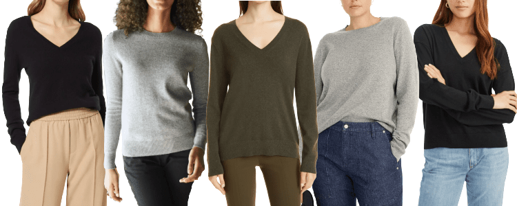 CASHMERE CREW NECK SWEATER - CASHMERE CULTURE