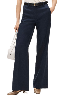 navy linen pant