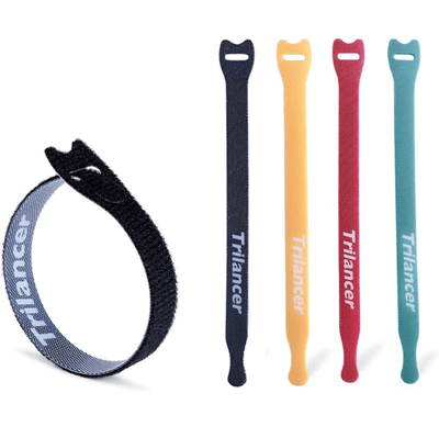 Velcro ties that can be looped and unlooped easily