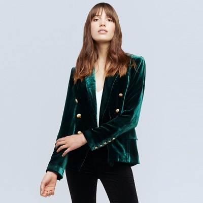 Splurge Monday's Workwear Report: Kenzie Velvet Blazer