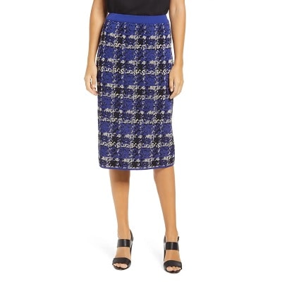 Tuesday's Workwear Report: Plaid Knit Pencil Skirt - Corporette.com