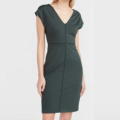 Thursday's Workwear Report: Seamed V-Neck Sheath Dress 