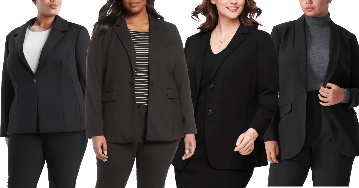 talbots plus size suits