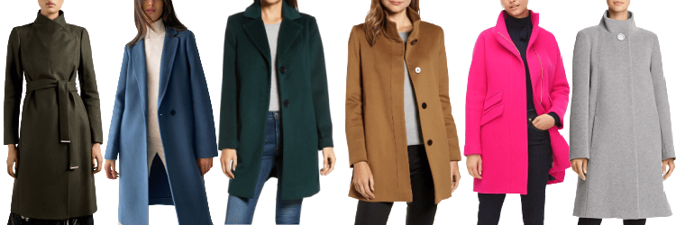 Ladies wearing a long coat
