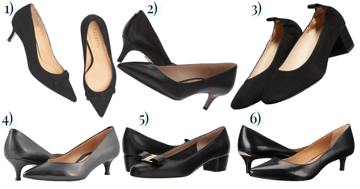 Comfortable low heels store for work