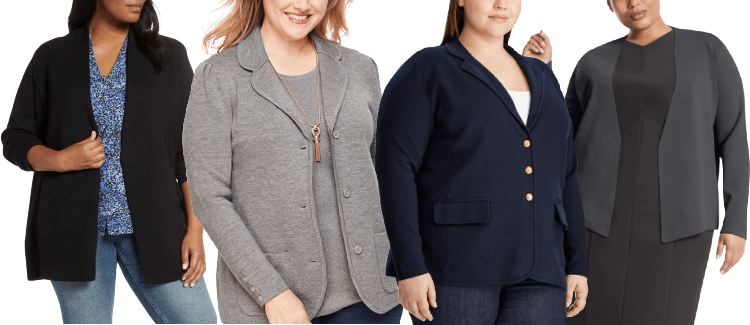 tailored suits for plus size ladies