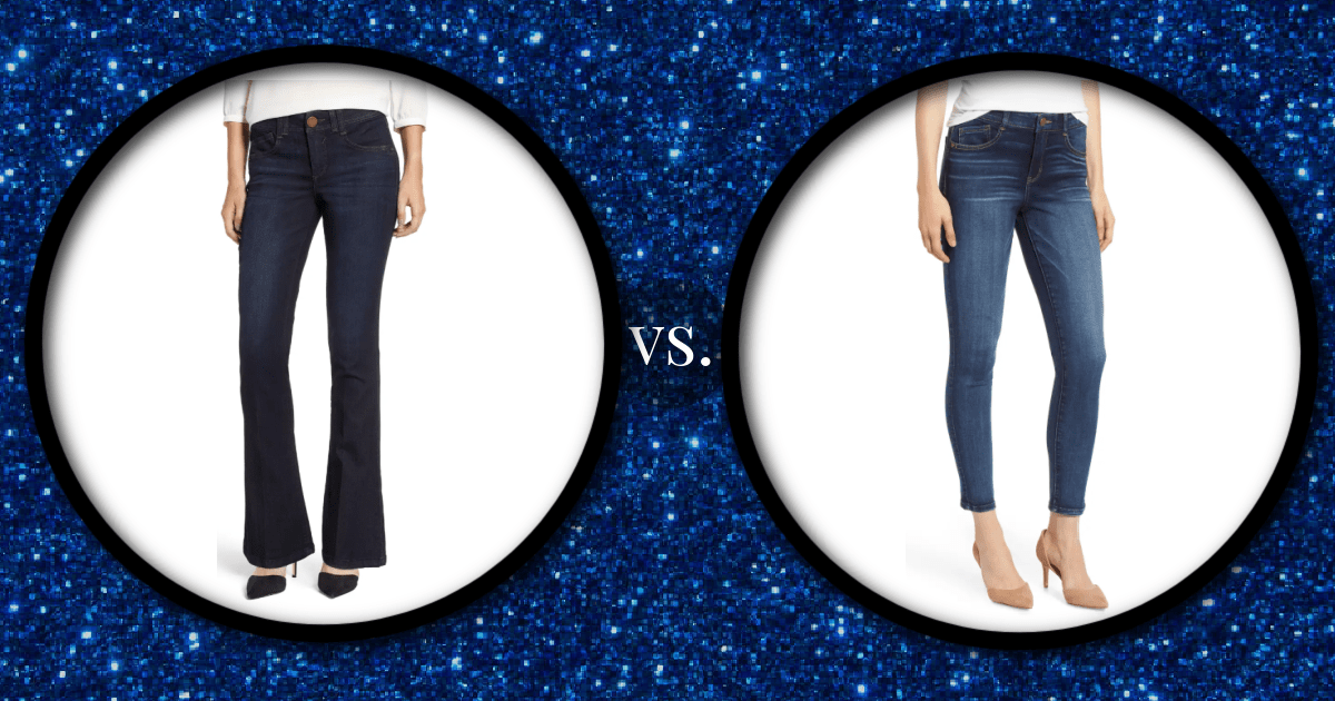 Bootcut vs sale straight jeans