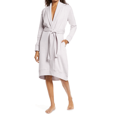 Carole Hochman Allover Printed Cotton Jersey Long Robe