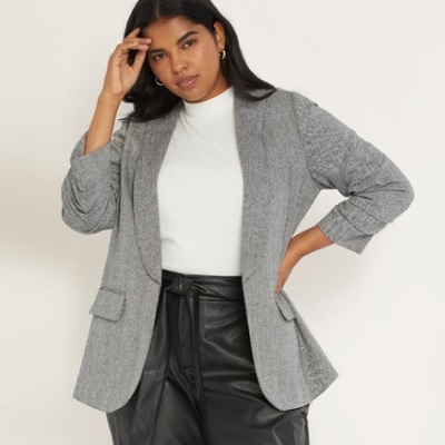 Wednesday's Workwear Report: Relaxed Herringbone Blazer 