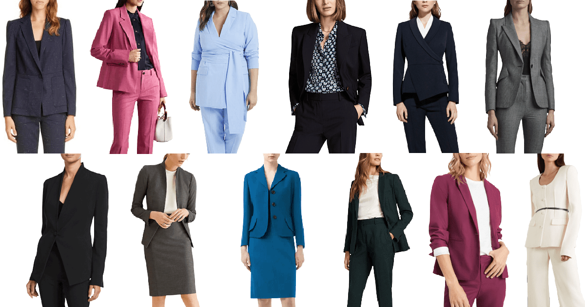 Women's Suit Commuter Business Formal Fashion Elite Lawyer
