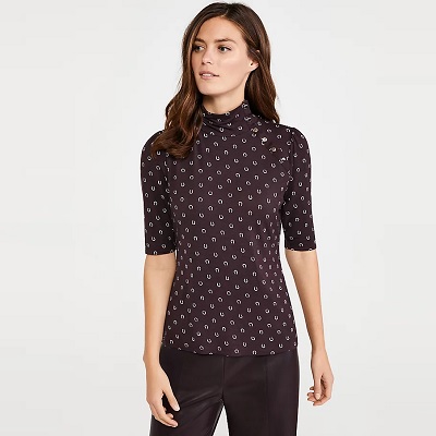 Stepping Stone - Black and White Polka Dot Shirt - Women's by Straight to Hell