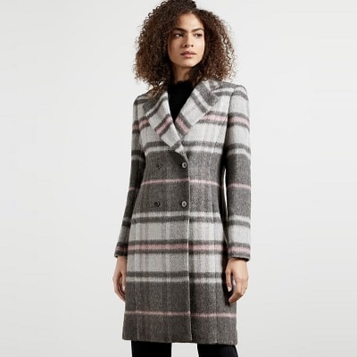 Coffee Break: Chevron Wool Midi Coat - Corporette.com