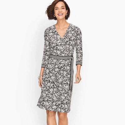 Wednesday's Workwear Report: Faux Wrap Knit Dress 