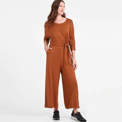 Wednesday's Workwear Report: Cozy Ribbed Dolman-Sleeve Jumpsuit ...
