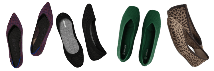 collage of washable flats