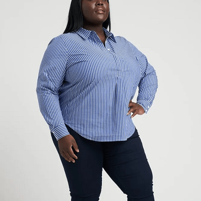 Plus-Size Suits and Workwear Shirts and Blouses