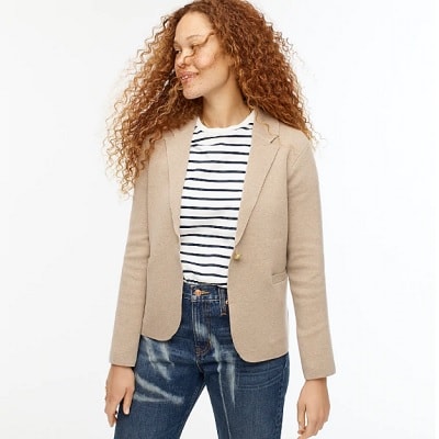 Wednesday's Workwear Report: Camille Shrunken Sweater Blazer 