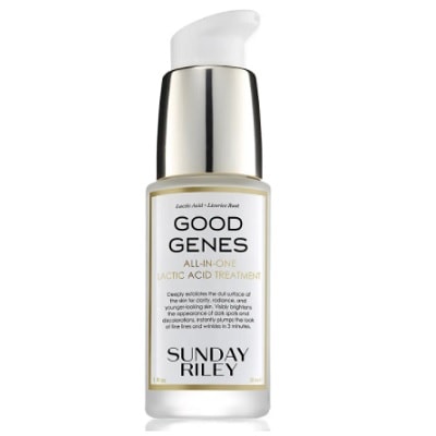 bottle of Good Genes exfoliating face treatment