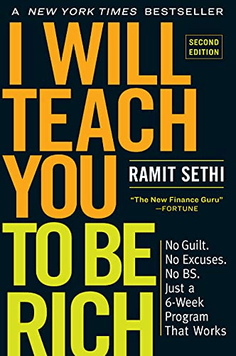 book cover reads, I WILL TEACH YOU TO BE RICH, by Ramit Sethi