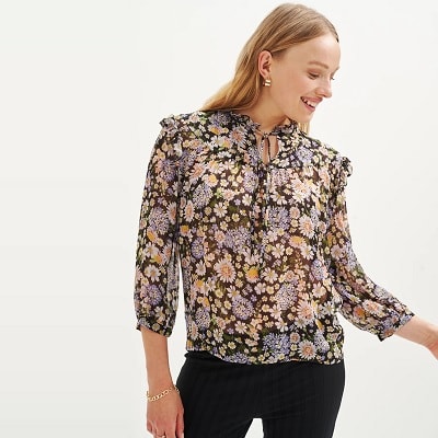 Wednesday's Workwear Report: Camila Nouveau Silk Blouse - Corporette.com