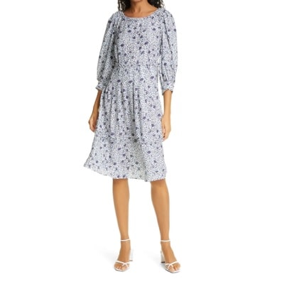 Tuesday's Workwear Report: Floral Silk-Blend A-Line Dress - Corporette.com