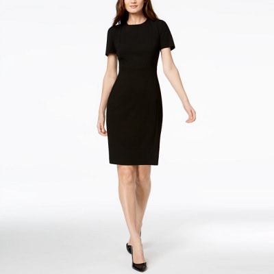 Thursday's Workwear Report: Seamed Scuba Crepe Sheath Dress 