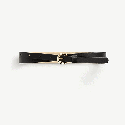 Coffee Break: Skinny Leather Belt - Corporette.com