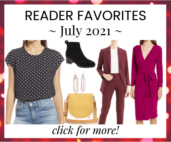 Corporette reader favorites - most bought items in July 2021 