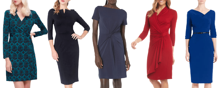 Red Women's Work & Office Dresses