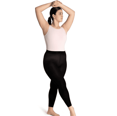 woman wears dance tights