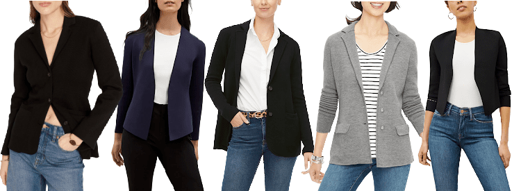 Hemlock Office Lady Tunic Coat Work Cardigan Tops Business Jacket Suit Sweater Open Front Short Blazer Pollover Jumpers