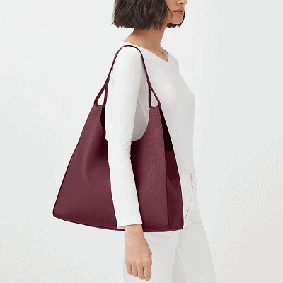 Cuyana Oversized Double Loop Bag - Neutrals Shoulder Bags