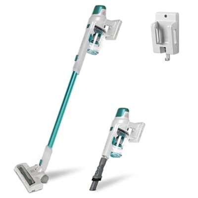A cordless vacuum and attachments
