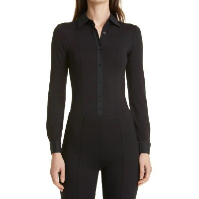 Wednesday's Workwear Report: Long-Sleeve Button-Up Bodysuit
