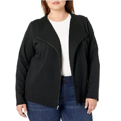 Frugal Friday's Workwear Report: Long-Sleeve Knit Moto Jacket