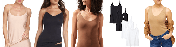 Yummie Ladies' Seamless 2-Pack Shaping Camisole Black/Nude Size-M