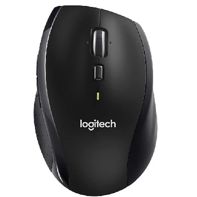 a black Logitech mouse