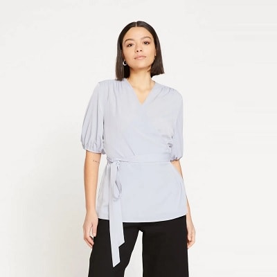 Wednesdays Workwear Report: Better-Than-Silk Wrap Blouse