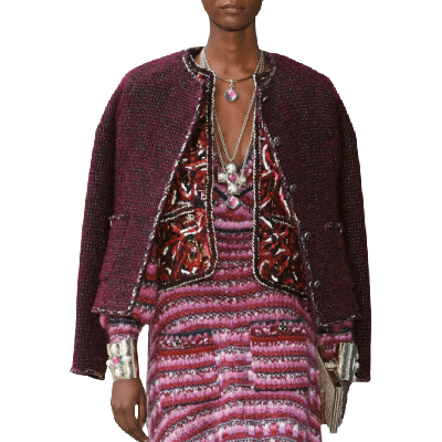 chanel inspired tweed jacket
