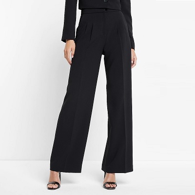 Petite Dark Grey Plaid Pull-On Stretch Dress Pants – The Plus Factor